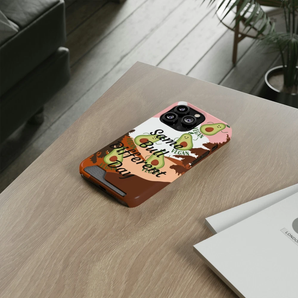 Slim Protective Phone Case with Built-in Card Holder  