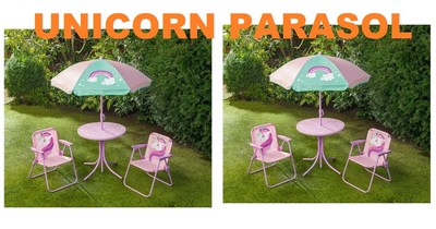 garden table and chairs with parasol