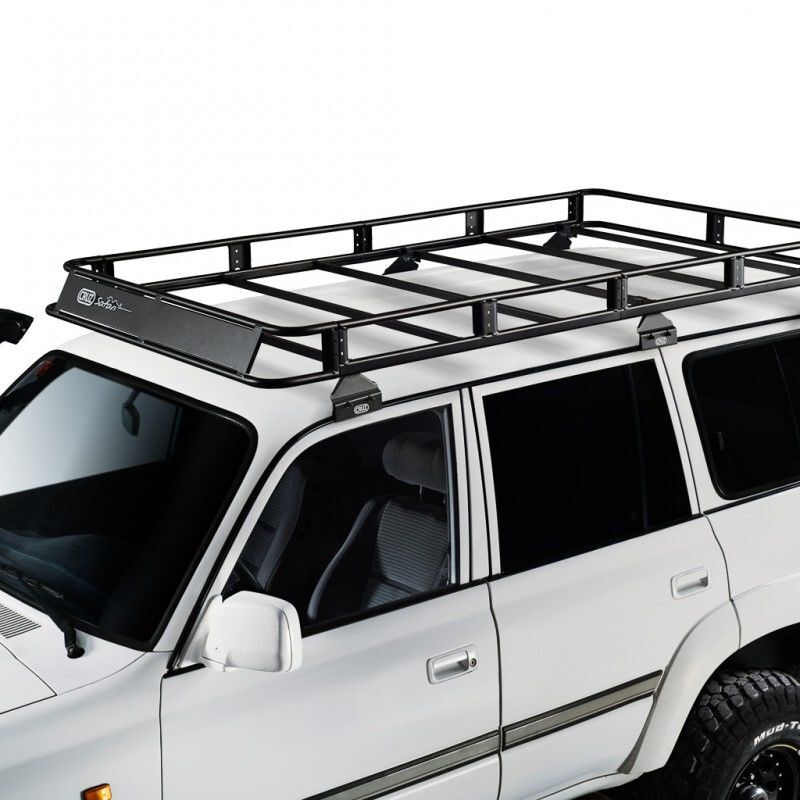 Galerie de Toit Ford Ranger Double Cab depuis 2011 en Aluminium Noir avec Fixations