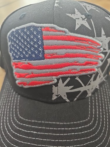 USA Flag Hat Cap Snapback Adjustable OSFM NWOT - Picture 3 of 8