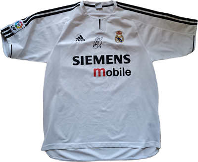 maglia calcio vintage RAUL SIGNED Real Madrid vintage Siemens