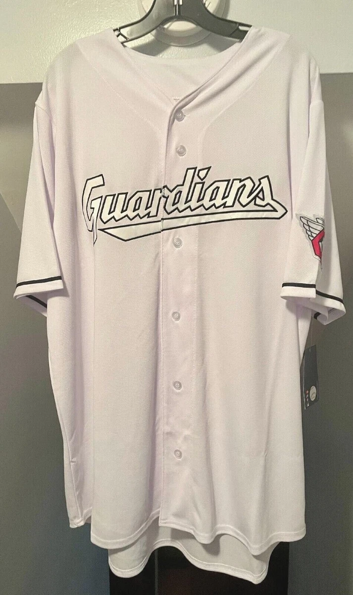 CLEVELAND GUARDIANS MLB TACKLE TWILL BUTTON FRONT JERSEY BY