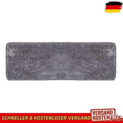 3pcs Fluffy Rugs Anti Slip Doormat Carpet Floor Mat(Grey)
