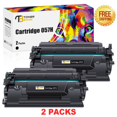 2x 057H High Yield Toner Cartridge for Canon imageCLASS MF448dw LBP227dw Printer
