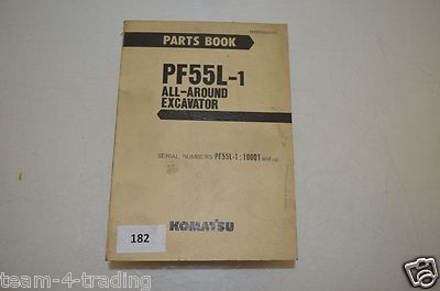 B182 - Komatsu Parts Book - Teile-Katalog für PF55L-1 All-aRound Bagger