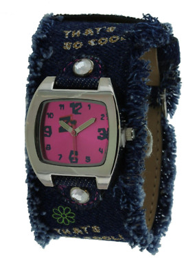 CUTE ZOEY 101 PACIFIC COAST GIRL WATCH WITH BLUE CLOTH BAND NEW IN BOX