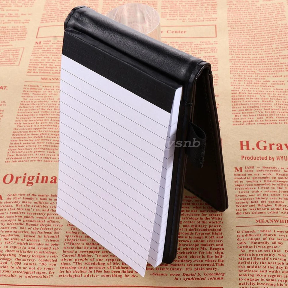 Multifunction Pocket Planner A7 Notebook Small Notepad Notes Book Leather Cover - Image 4 of 4