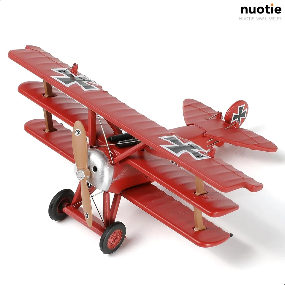 NUOTIE 1/72 Fokker Dr.1 Red Baron World War I Fighter Alloy Metal Die-cast - Image 3 of 4