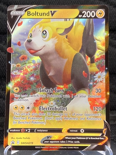 Pokemon TCG Sword & Shield Boltund V SWSH219 Black Star Promo