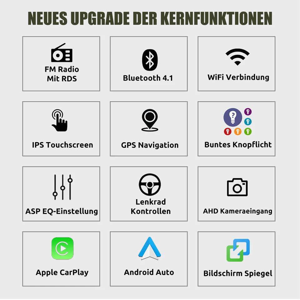 DAB+ 64G Android 14 Autoradio Carplay Navi Für Ford Focus Fiesta C S Max Transit - Bild 3 von 4