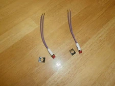 Lot/2 Red 28 Volt Indicator Panel Lamp, Wire Leads,NOS