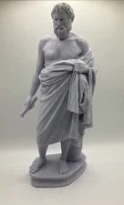 GREEK SCULPTURE PHILOSOPHER  9.8 INCH/250 MM, MUSEUM REPRODUCTION