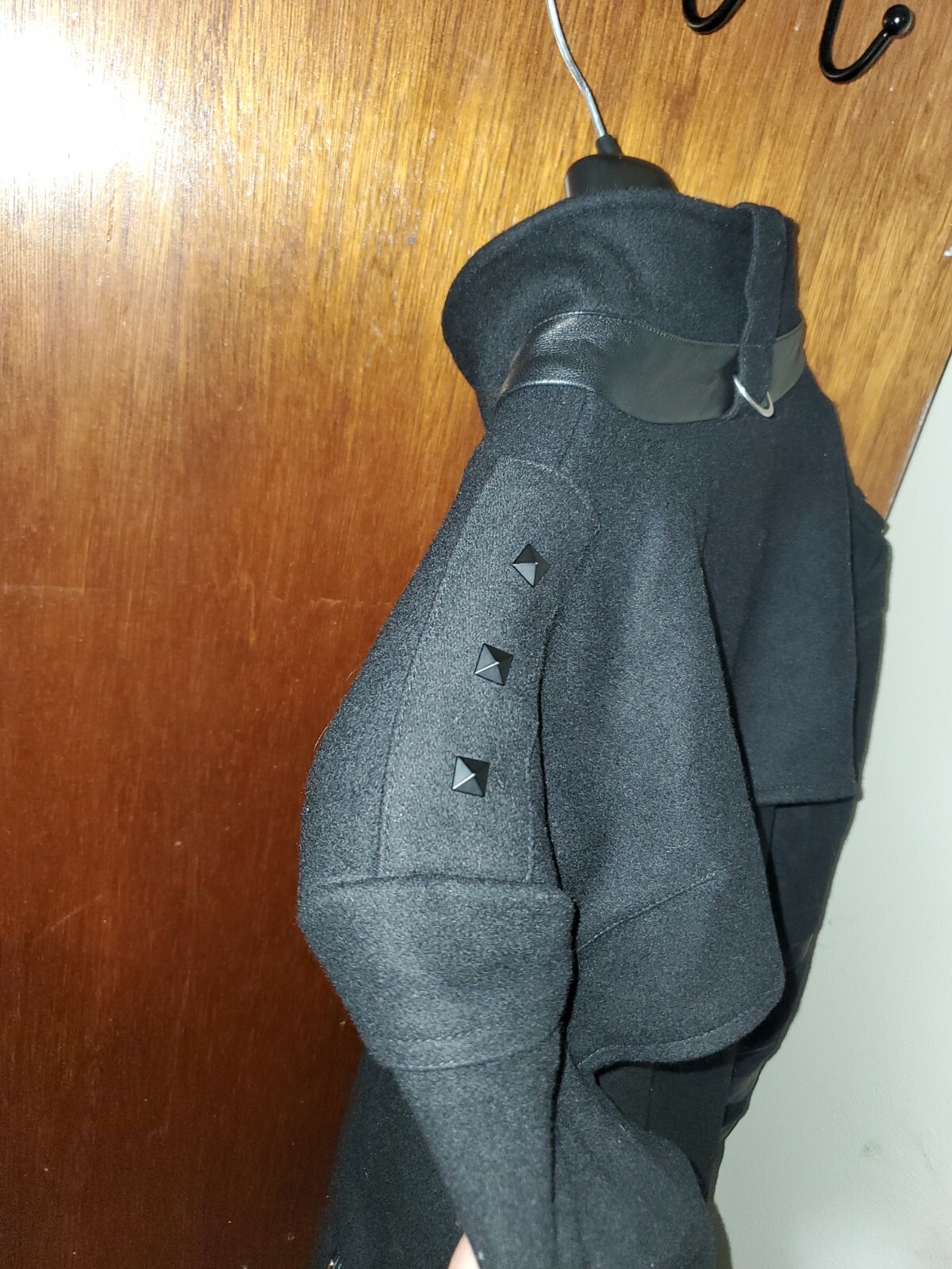 Jack & Jones Jacket Coat Wool Leather XL Black $295 image 6