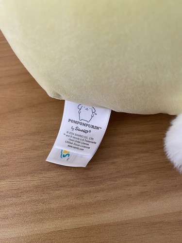 POMPOMPURIN Squishmallows Sanrio Plush Hello Kitty & Friends Bunny Ears 8" - Afbeelding 3 van 5
