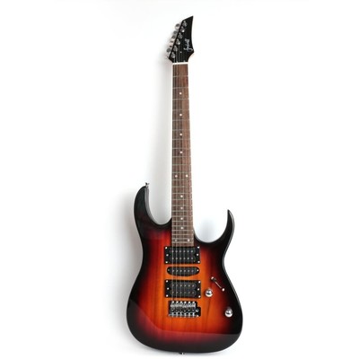 6 Strings electric  guitar rosewood fingerboard bolt on single tremolo sunburst