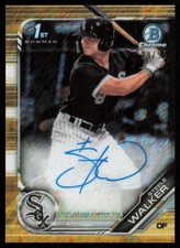 2019 Bowman Gold Refractor AUTOGRAPH #CPA-SW /50 Steele Walker Chicago White Sox