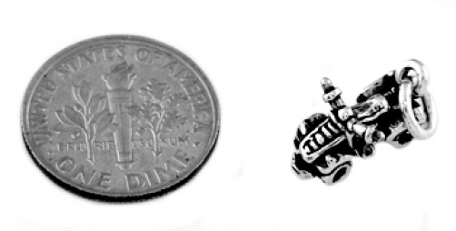 ATV Four Wheeler 4-Wheeler Quad Sterling Silver Charm, Made In The - Foto 8