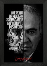 Garry Kasparov Framed Wall Art Poster Canvas Print Picture