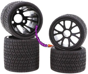 Excelerate XCE-3025.2 - Excelerate R12 Rubber 1/12 Tires Black (4)