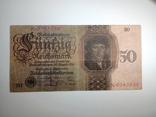 Germany 50 Reichsmark 1924 Pick #177 Circulated Banknote Good Condition Currency