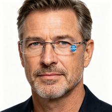 12.2g Rimless Cut-Edge Anti Blue Light Reading Glasses Metal Black Men's Eyewear
