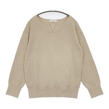 La TOTALITE Keyhole neck acrylic wool Sweater knit beige 6-0126T  