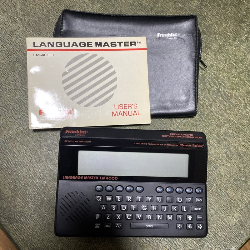 Antique Franklin Language Master LM4000 Talking Pronouncing Dictionary Thesaurus