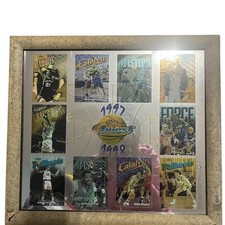 1997-98 Topps Finest NBA Insert Card Framed Display Lot Kobe Duncan KG