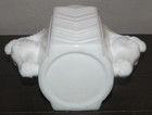 Vintage Macbeth Evans Uranium Double Horse Head Milk Glass Shaving Cup Art Deco — photo 7