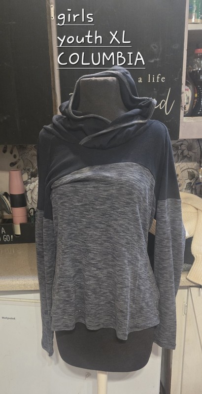 Girls Youth XL Columbia Hoodie Pullover Sweatshirt