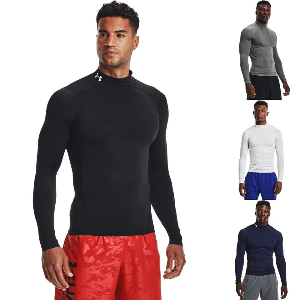 Under Armour HeatGear Mock Herren Longsleeve Shirt Sportshirt - Bild 1 von 1