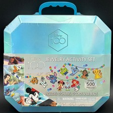 Disney 100 Jewelry Activity Set Tara Toy Kids DIY Necklace Bracelet Kit 500 Pcs