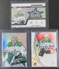 Wyatt Johnston Cards Jake Oettinger Goalie Dallas Stars Lot