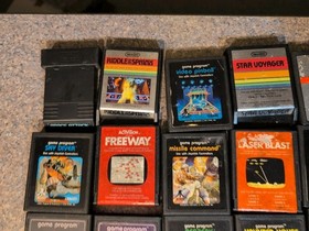 Atari 7800 Console With 15 Games Tested Defender  Space Invaders  Pac Man