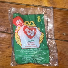 TY Teenie Beanie Babies 1998 McDonalds Happy Meal Toy #8 Scoop The Pelican - NIP