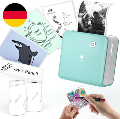 Phomemo Mini Drucker, M02 Pro Sticker Drucker 300 DPI Mini Drucker Für Smartphon