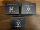 Lot of 3 - 2003 W American Eagle One Ounce Proof Silver $1 Dollar Bullion Coin