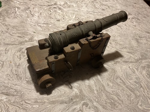 Vintage REAL MARINA ESPANIOLA SIGLO XVIII REPLICA MODEL 8" CANNON Nice Condition