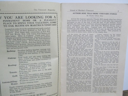 Rare & Antique " The Vineyard Magazine" All about Cape Cod  1924 - Afbeelding 3 van 6