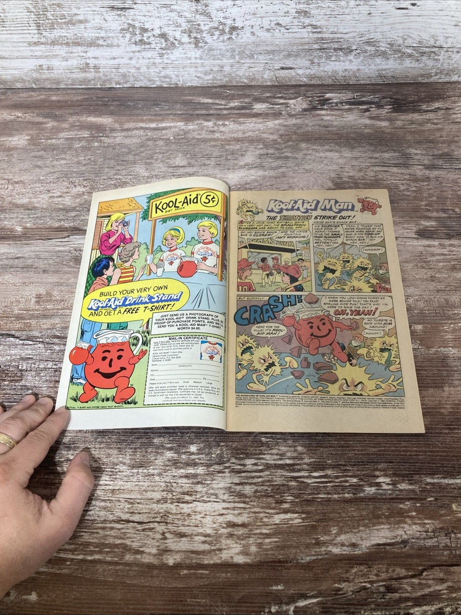 The Adventures of Kool-Aid Man Comic Book #1 Marvel 1983 Mail