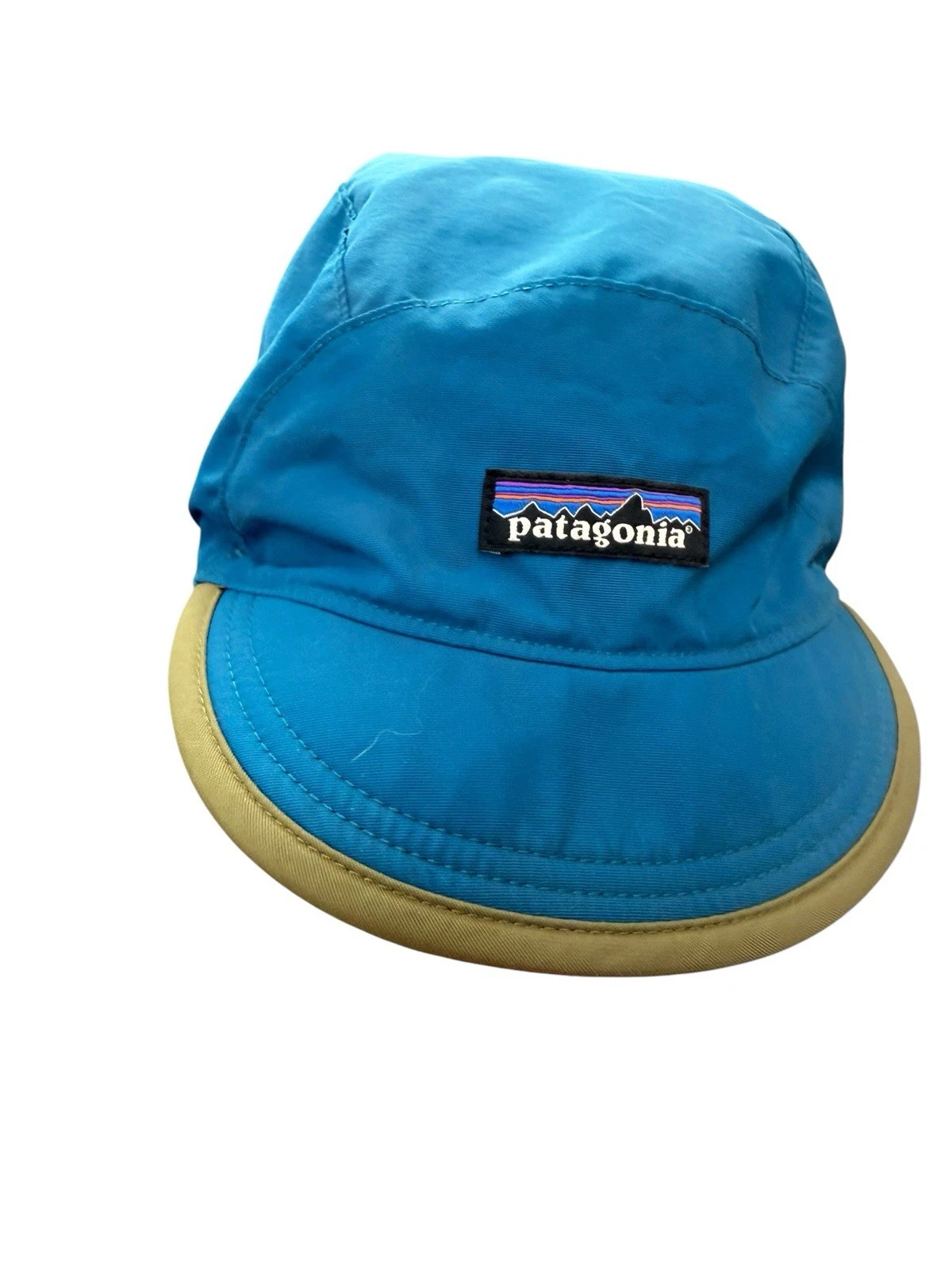 Patagonia Fleece Lined Shelled Duck Bill Hat Ski Cap Snow Brim Large