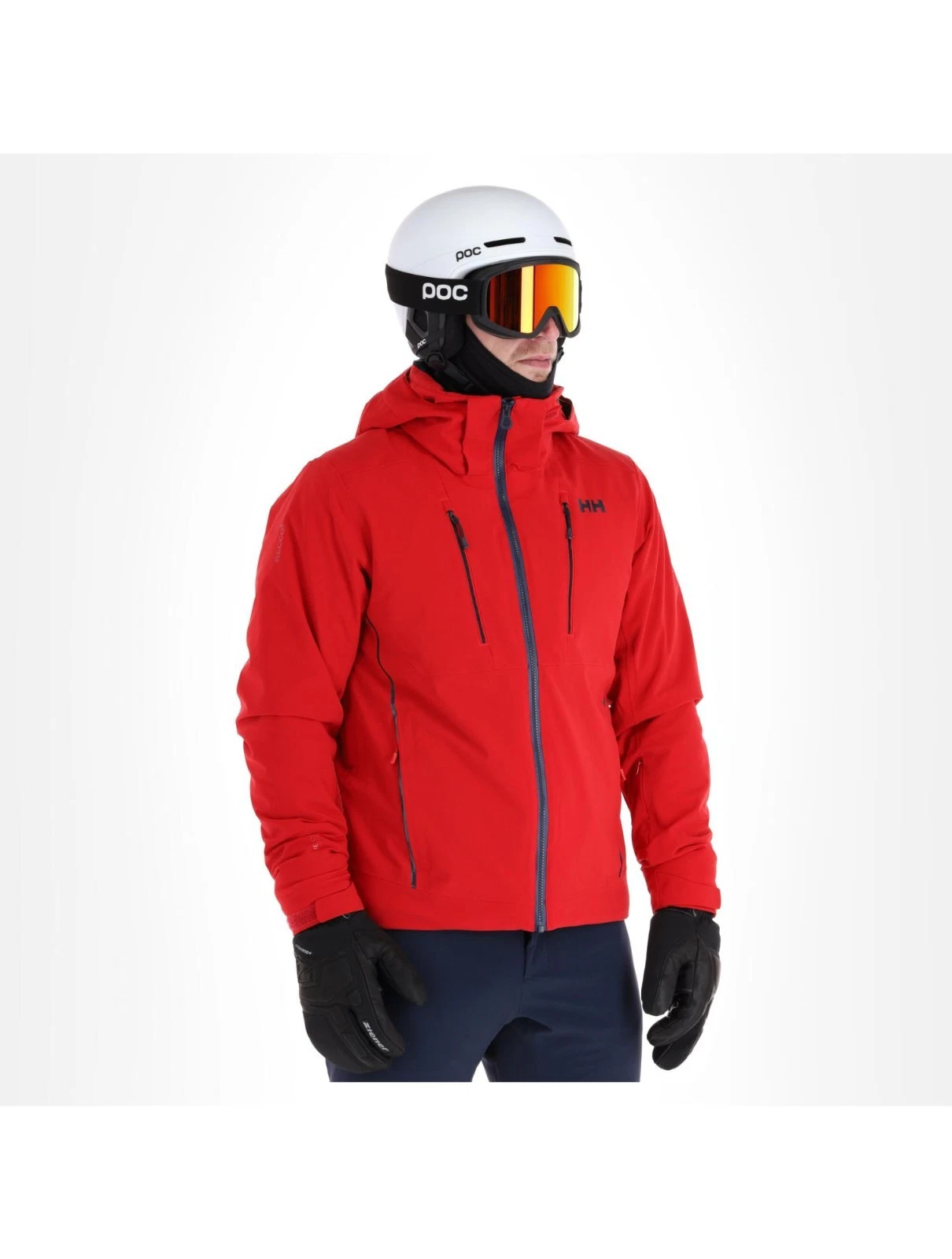 Helly Hansen HH Men’s Alpha 3.0 Ski Jacket Red Insulated Waterproof Snow Jacket