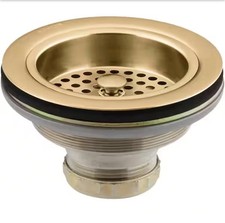 Kohler K-8799-2MB Duostrainer kitchen sink Basket Strainer, Brushed Modern Brass