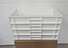 4x Bakery Tray 60cm X 40cm X 10cm, Pizza Bread Dough Proofing Box White