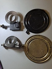 ANTIQUE MANTLE SHELF CLOCK METAL BACK DOOR  PARTS - 2 Strikers