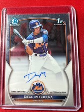 2023 Bowman Chrome Diego Mosquera Auto 1st Bowman CPA-DM Mets
