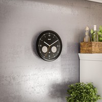 Mebus Funk-Wanduhr Mit Thermo-/Hygrometer 52825