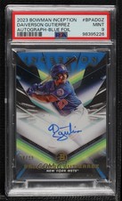 2023 Bowman Inception Blue Foil 54/99 Daiverson Gutierrez PSA 9 MINT Auto 0e2x