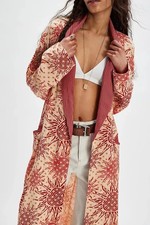 NEW SOLD OUT Free People Wild Nights Duster Sand Natural Combo NWT M