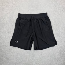 Under Armour Mens Black Fitted Athletic Training Shorts Size M RN 96510